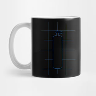 Designer Scuba Tank Mug